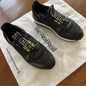 Givenchy TR3 Runner Lace Up Men’s Black Leather Sneakers Size 45 US 12 Authentic